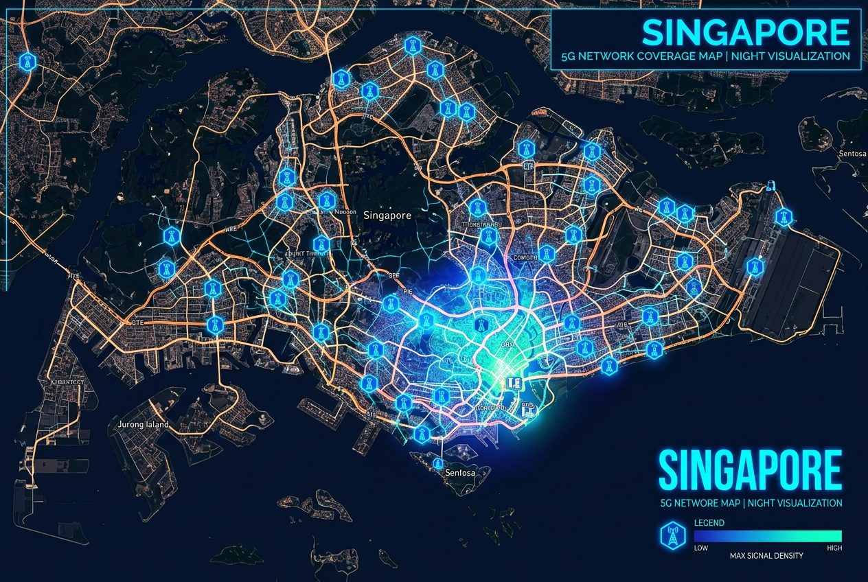 5G Coverage Map of Singapore